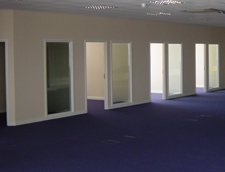 single skin steel partition